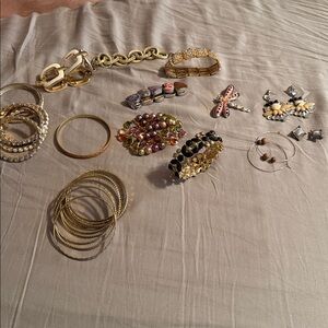 Elegant Gold and Silver Jewelry Set